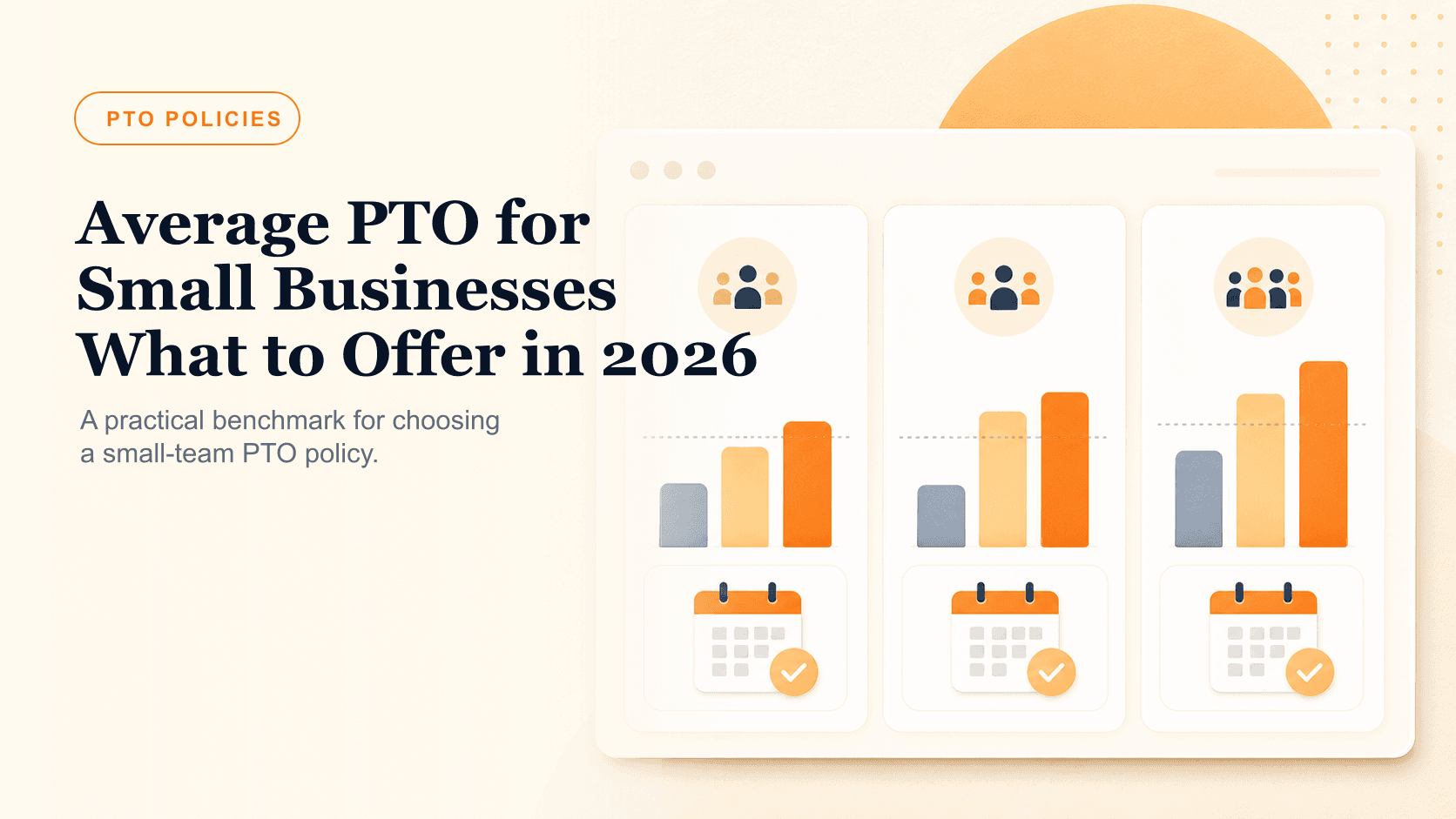 Average PTO for small businesses benchmark cards