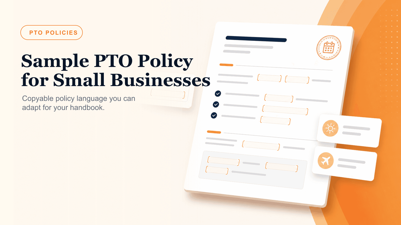 Sample PTO policy document for small businesses
